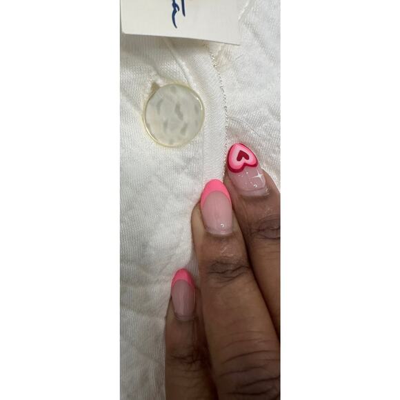 NWT Oscar De La Renta Robe White Intimate Lounge Loungewear Kimono Medium‎ - Picture 7 of 14